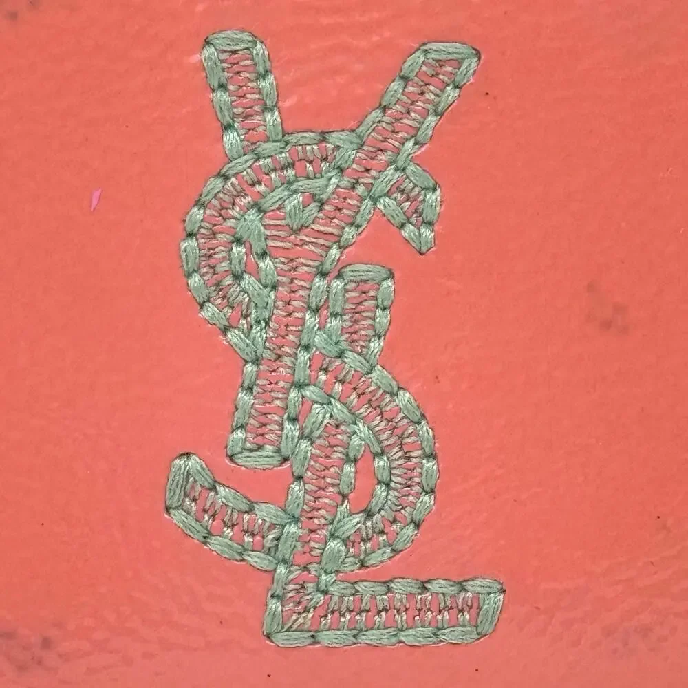 YSL Embroidered Cardholder Wallet